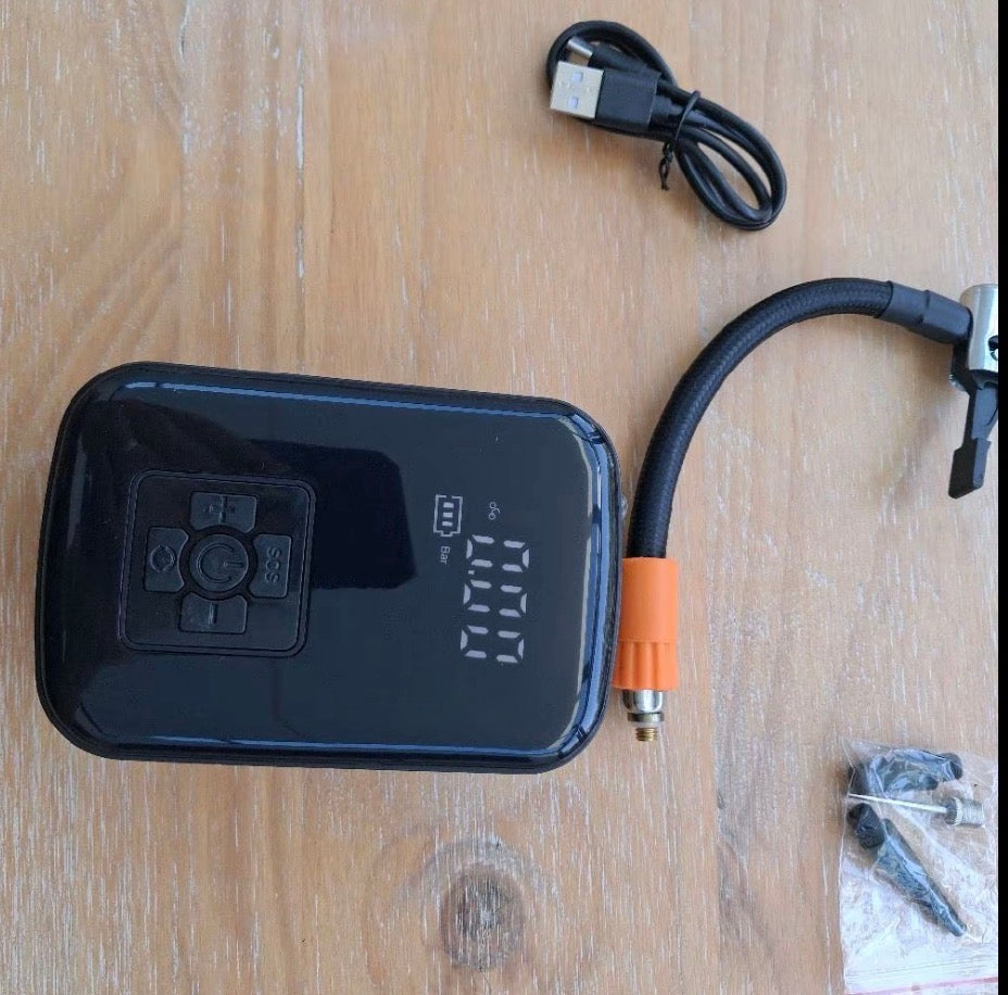 Digital Air Compressor/Pump 13.00cm x 9.50cm with 2.50 Bar Display and Control Buttons