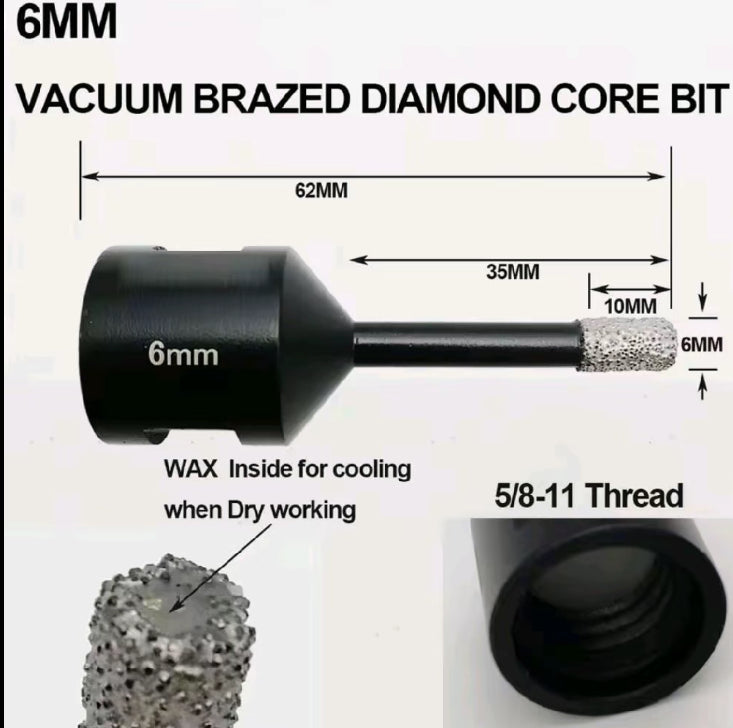 8mm/6mm Diamond Drill Bit Bundle